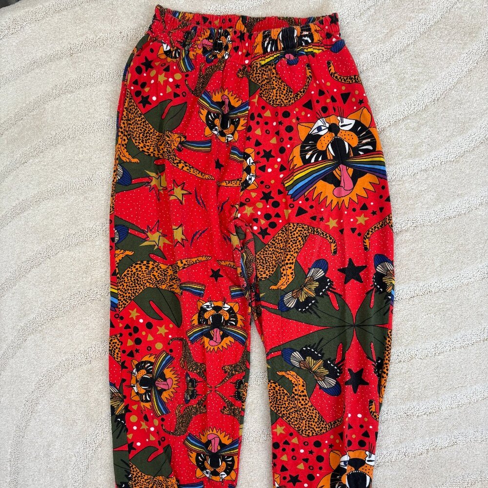 RARE SOLD OUT Nooworks "Pride Tiger" Print Joggers